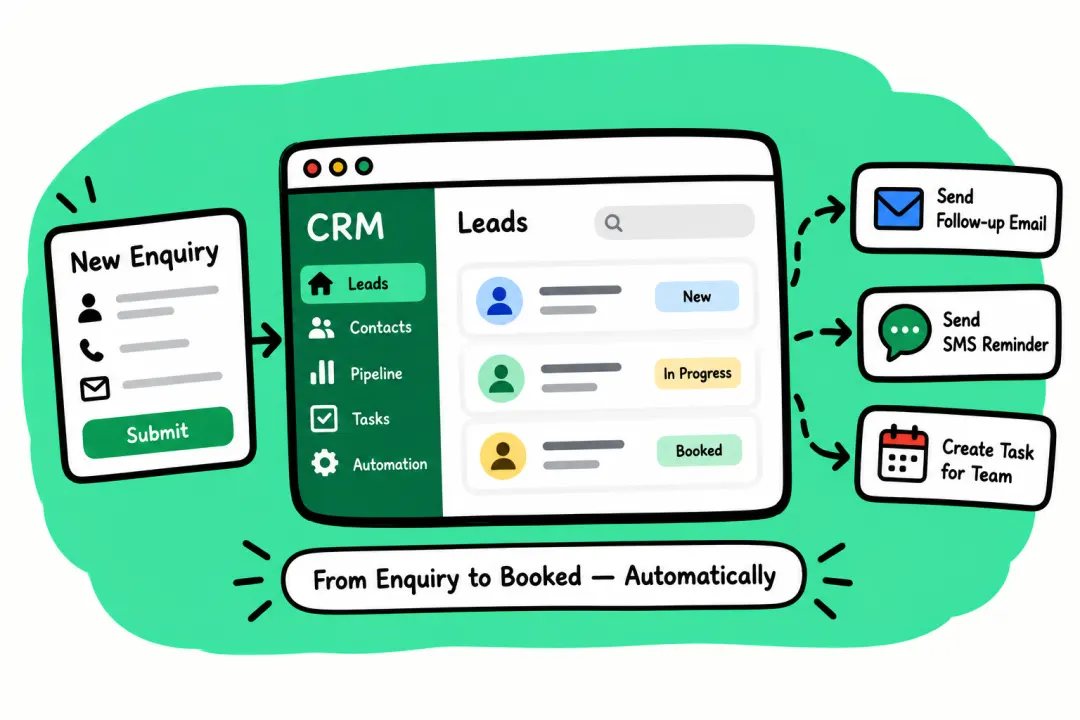 CRM follow-up illustration