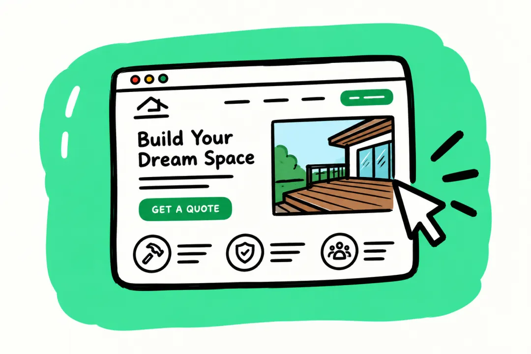 Website landing page illustration